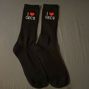 100 Gecs, I Heart Gecs Socks